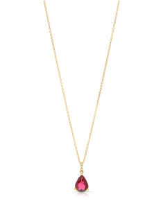 Bijuterii de lux dama turmalina, Colier aur 18 kt cu diamante si turmalina N2870-5-TP-Y, bb-shop.ro