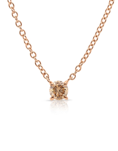 Bijuterii diamant maro, Colier Fabio Collection aur 18 kt cu diamant maro CI014-P-BR-0.2, bb-shop.ro