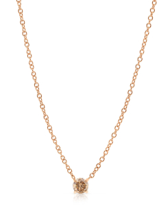 Bijuterii diamant maro, Colier Fabio Collection aur 18 kt cu diamant maro CI014-P-BR-0.3, bb-shop.ro