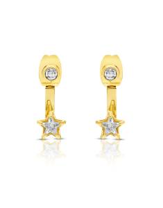 Bijuterii otel inoxidabil, Cercei Zag Mini cu cubic zirconia SEX21893-01WHT, bb-shop.ro