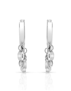 Bijuterii otel inoxidabil, Cercei Zag Ormiga cu cubic zirconia SEC12175-00WHT, bb-shop.ro