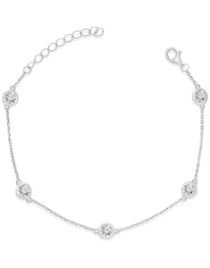 Bratari rolo, Bratara argint 925 cu cubic zirconia 4559FBSWSH1, bb-shop.ro