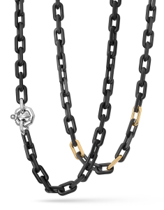 Bijuterii BARAKA, Lant Baraka Cyborg Ceramic cu aur 18 kt GC372511GILU, bb-shop.ro