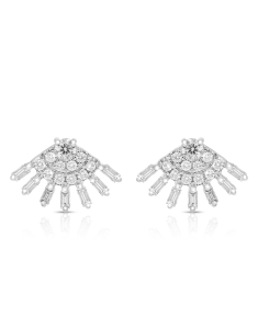 Bijuterii aur 14 kt, Cercei aur 14 kt stud cu diamante ME01044-W, bb-shop.ro