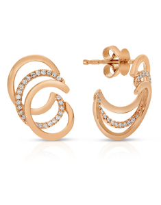 Bijuterii aur 14 kt, Cercei aur 14 kt stud cu diamante SE28442-P, bb-shop.ro