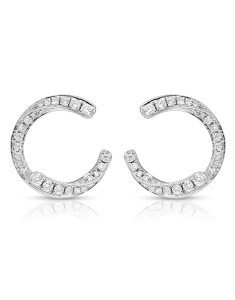Bijuterii aur 14 kt, Cercei aur 14 kt stud cu diamante SE36296-W, bb-shop.ro