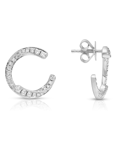 Bijuterii aur 14 kt, Cercei aur 14 kt stud cu diamante SE36296-W, bb-shop.ro