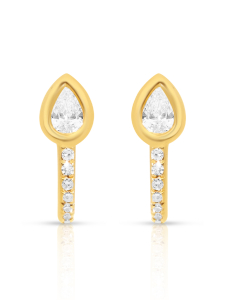 Bijuterii aur 14 kt, Cercei aur 14 kt stud cu diamante SE32988-Y, bb-shop.ro