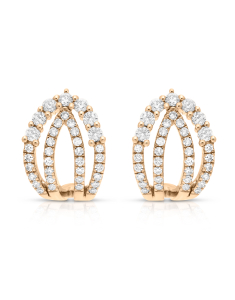 Bijuterii aur 14 kt, Cercei aur 14 kt stud cu diamante SE34273-P, bb-shop.ro
