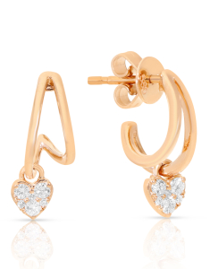 Bijuterii aur 14 kt, Cercei aur 14 kt stud cu diamante SE49285-P, bb-shop.ro