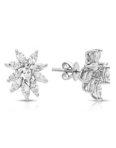 Bijuterii aur 14 kt, Cercei aur 14 kt stud cu diamante ER186-TK119-U-114, bb-shop.ro