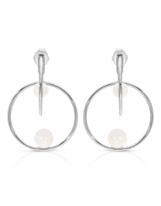 Bijuterii, Cercei argint 925 stud cu perle de cultura si cubic zirconia ES10173PE-WH, bb-shop.ro