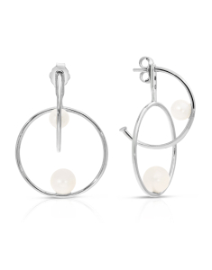 Bijuterii, Cercei argint 925 stud cu perle de cultura si cubic zirconia ES10173PE-WH, bb-shop.ro