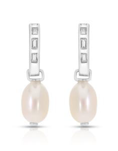 Bijuterii, Cercei argint 925 stud cu perle de cultura si cubic zirconia ES10515PE-WH, bb-shop.ro