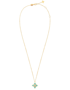 Bijuterii, Colier Roberto Coin Tiny Princess for Carousel aur 18 kt cu diamante si ceramica ADR888CL2501_03Y, bb-shop.ro