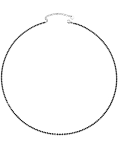 Bijuterii unisex otel inoxidabil, Colier Free Spirit tennis si cristale negre BBC2MACNE, bb-shop.ro