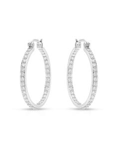 Bijuterii rotunzi dama, Cercei argint 925 rotunzi cu cubic zirconia R2AE4U000K00L8QB0, bb-shop.ro