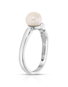 Inele, Inel argint 925 cu perla de cultura si cubic zirconia R4007P45L600L8Q1A, bb-shop.ro