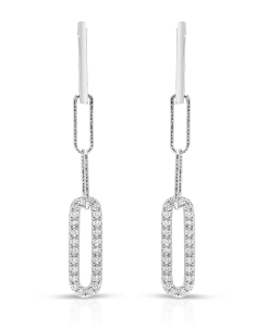 Bijuterii lungi dama argint, Cercei argint 925 stud lung cu cubic zirconia R2AQTU007U00L7VB0, bb-shop.ro