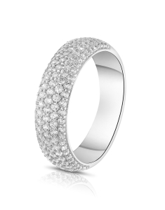 Inele half eternity BIJUTERII ARGINT 925, Inel argint 925 cu cubic zirconia R4ASZ400L600L8QB0, bb-shop.ro