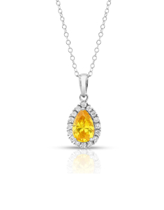Bijuterii argint, Colier argint 925 cu cubic zirconia si lacrima R3AY2D057G00L8QB1, bb-shop.ro
