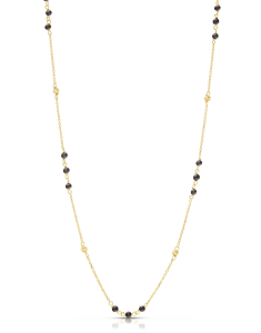 Bijuterii forzatina, Colier aur 14 kt cu cubic zirconia negru FR327-CL2-Y, bb-shop.ro