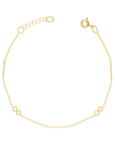 Bratari, Bratara aur 14 kt cu infinit BN038-BR-Y, bb-shop.ro