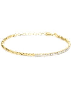 Bijuterii dama, Bratara argint 925 cu cubic zirconia DB527-BR1-YG-W, bb-shop.ro