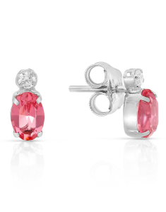 Bijuterii, Cercei argint 925 stud cu cristale 34295AG-RH-RC, bb-shop.ro