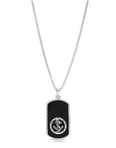 Bijuterii box, Lant Free Spirit cu placuta si ancora PDU00569A, bb-shop.ro