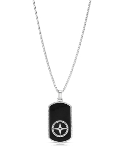 Bijuterii box, Lant Free Spirit cu placuta si steaua Nordului PDU00569RA, bb-shop.ro