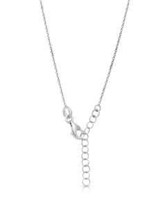 Bijuterii rolo dama, Colier argint 925 cu perla si inima cu cubic zirconia DB507-CL2-RH-W, bb-shop.ro