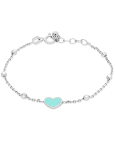 Bijuterii MARIBELLE, Bratara copii Maribelle argint 925 cu email si inima L096P-BR1-RH-BL, bb-shop.ro