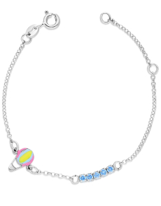 Bratari rolo MARIBELLE, Bratara copii Maribelle argint 925 cu email si balon MS198-BABY4-RH-MCLBL, bb-shop.ro