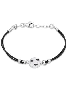 Bratari argint, Bratara copii Maribelle argint 925 cu email si minge MZ020-BR-RH-BK-WBK, bb-shop.ro