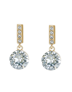 Bijuterii dama otel inoxidabil cristal, Cercei CrystalP Dream stud lung cu cristale 42376.CRY.G, bb-shop.ro