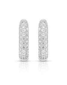 Bijuterii rotunzi dama, Cercei argint 925 rotunzi cu cubic zirconia BB250140-RH-W, bb-shop.ro