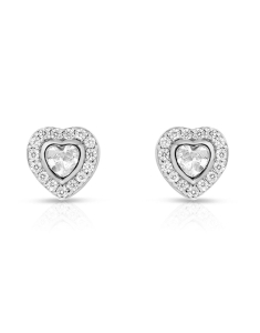 Bijuterii, Cercei argint 925 stud cu cubic zirconia si inima TE3301-EG-W, bb-shop.ro