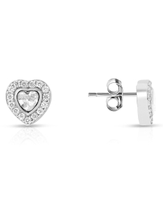 Bijuterii, Cercei argint 925 stud cu cubic zirconia si inima TE3301-EG-W, bb-shop.ro