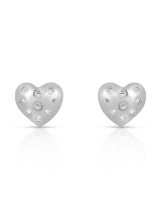 Bijuterii argint, Cercei argint 925 stud cu cubic zirconia si inima TE5059-EG-W, bb-shop.ro
