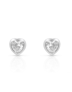 Bijuterii argint, Cercei argint 925 stud cu cubic zirconia si inima YE8440-EG-W, bb-shop.ro