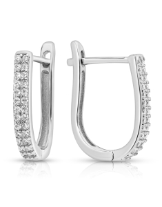 Bijuterii cu tortita, Cercei argint 925 cu cubic zirconia LE4469-EG-W, bb-shop.ro