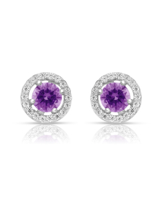 Bijuterii cubic zirconia, Cercei argint 925 stud cu cubic zirconia TE2610-EG-AMW, bb-shop.ro