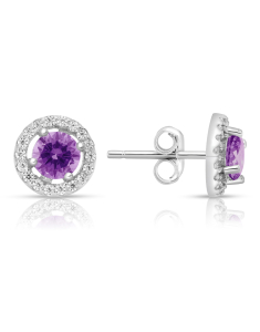 Bijuterii cubic zirconia, Cercei argint 925 stud cu cubic zirconia TE2610-EG-AMW, bb-shop.ro