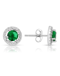 Bijuterii, Cercei argint 925 stud cu cubic zirconia TE2610-EG-GW, bb-shop.ro