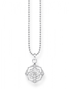 Coliere THOMAS SABO, Colier Thomas Sabo Sterling Silver cu floare si cubic zirconia KE1682-051-21, bb-shop.ro