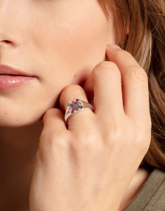 Inele THOMAS SABO, Inel Thomas Sabo Sterling Silver multicolor TR2230-318-7, bb-shop.ro