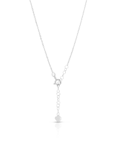 Bijuterii forzatina, Colier aur 14 kt infinit cu inima si sfere NK10958-3-BBW, bb-shop.ro