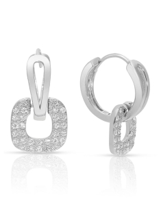 Bijuterii rotunzi dama, Cercei argint 925 rotunzi cu cubic zirconia EY0200-EG-RH-W, bb-shop.ro