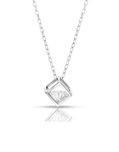 Bijuterii, Colier argint 925 cu cubic zirconia NW0077-CH-RH-W, bb-shop.ro
